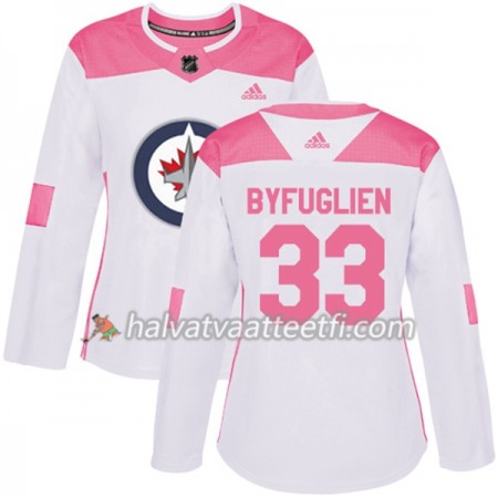 Naisten NHL Winnipeg Jets Pelipaita Dustin Byfuglien 33 Adidas 2017-2018 Valkoinen Vaaleanpunainen Fashion Authentic Naisten NHL Winnipeg Jets Pelipaita Dustin Byfuglien 33 Adidas 2017-2018 Valkoinen Vaaleanpunainen Fashion Authentic